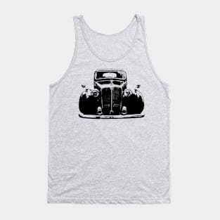 Rover P3 1940s classic car monoblock black Tank Top